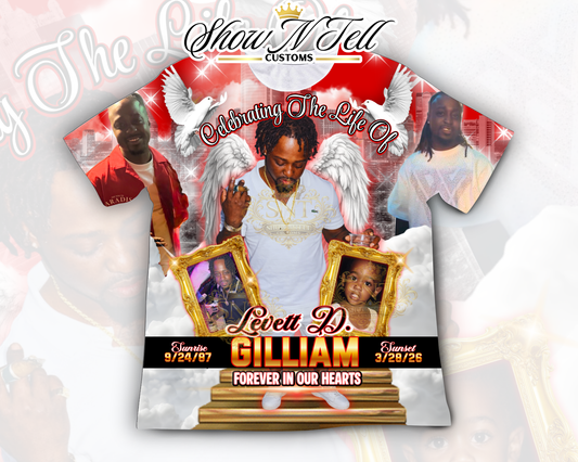 Levette aka Laylay 3d ALL OVER TEE