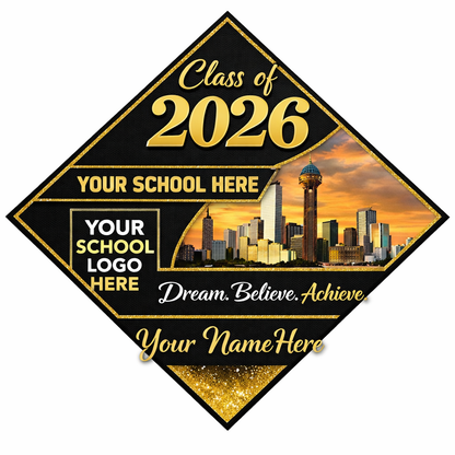 Personalized graduation cap TOPPER(not the actual cap)with free photo tassel