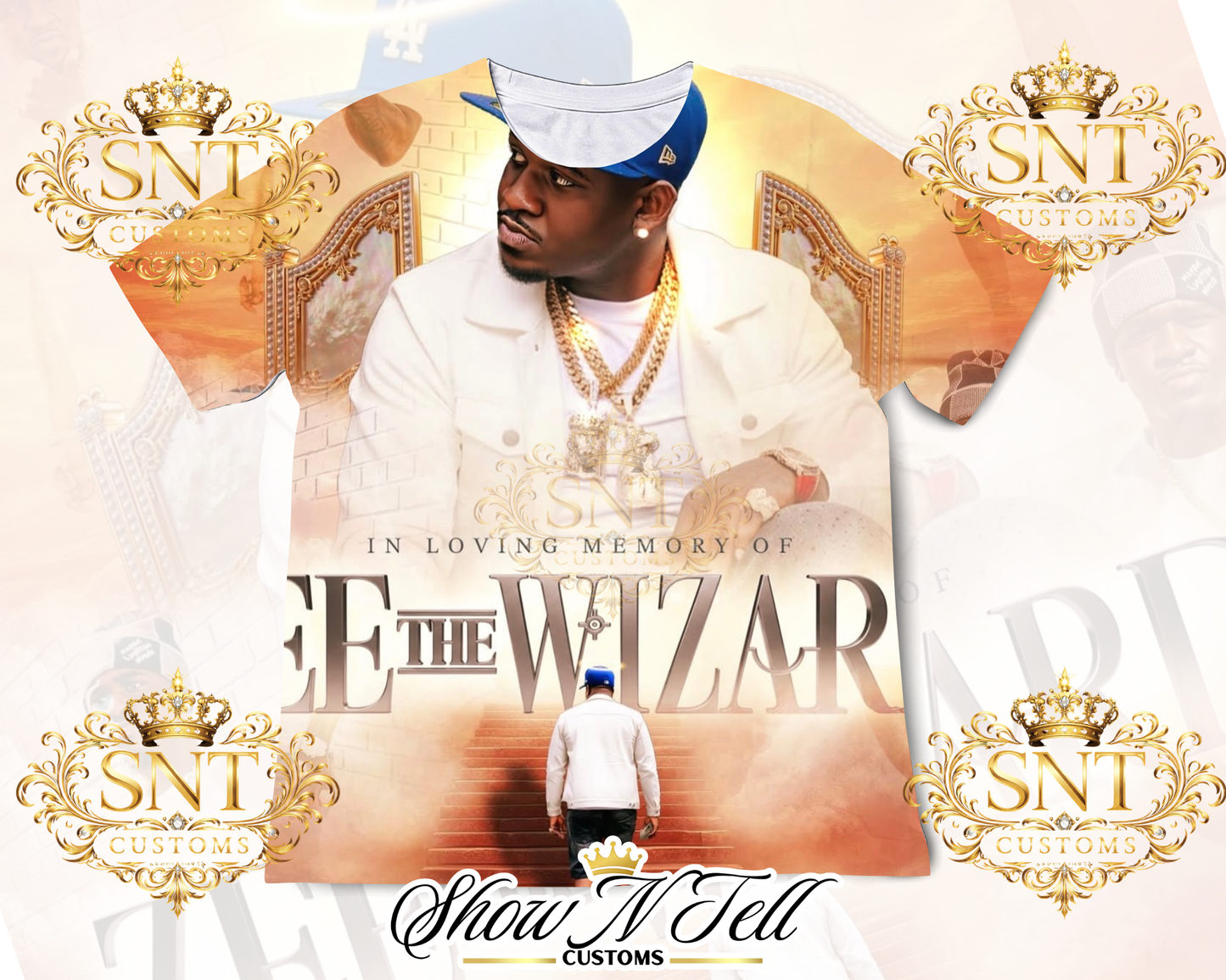 Single image ONLY 3d ALL OVER TEE( no designing will be done) $15/20/25 SPECIAL