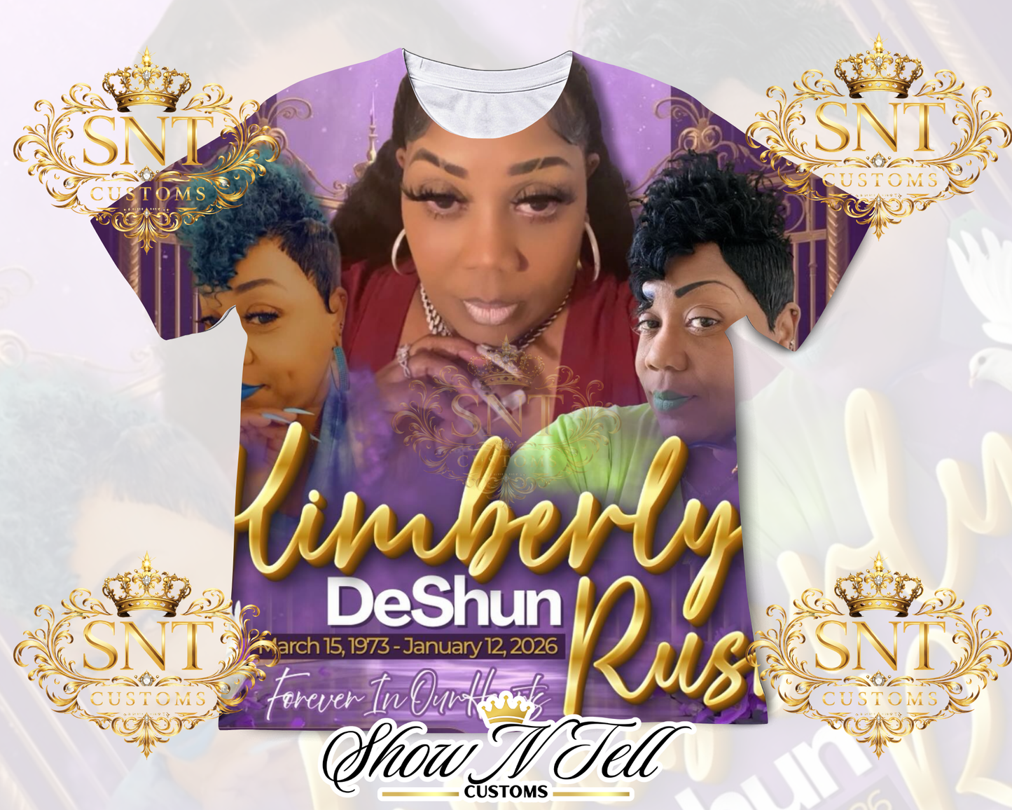 Single image ONLY 3d ALL OVER TEE( no designing will be done) $15/20/25 SPECIAL