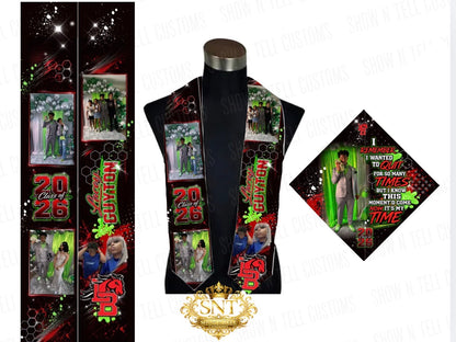 Custom Graduation Stole / Personalized Memorial Sash