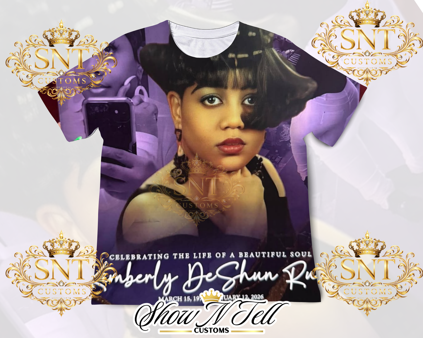 Single image ONLY 3d ALL OVER TEE( no designing will be done) $15/20/25 SPECIAL