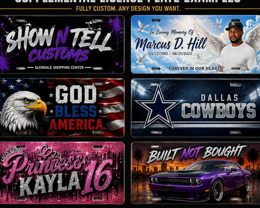 Personalized high quality Sublimated License plate