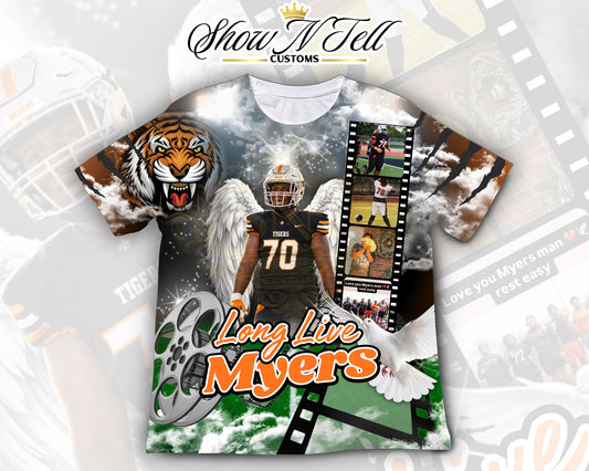 Myers 3d all over/full bleed shirt