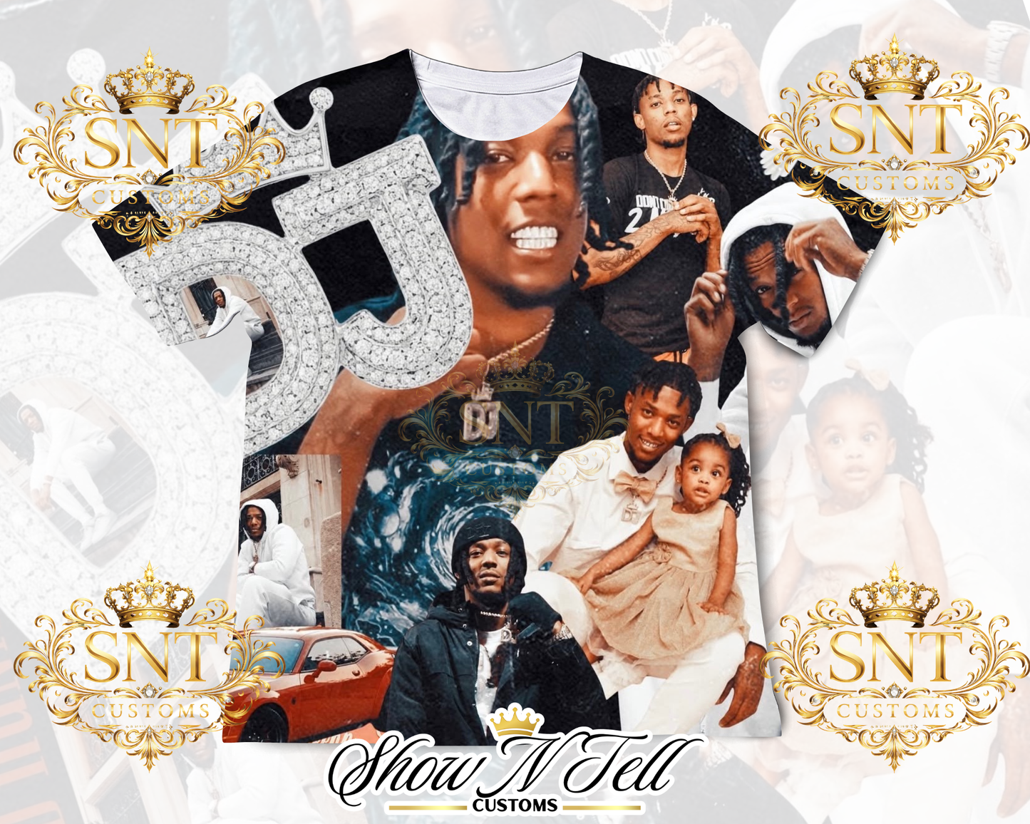 Single image ONLY 3d ALL OVER TEE( no designing will be done) $15/20/25 SPECIAL