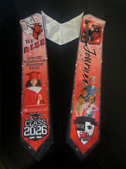 Custom Graduation Stole / Personalized Memorial Sash