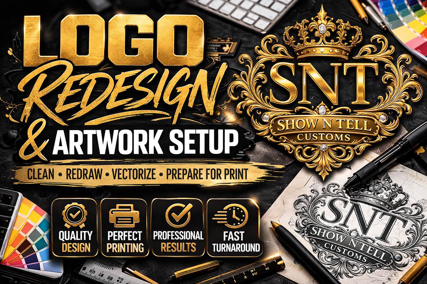 Logo Redesign & Artwork Setup