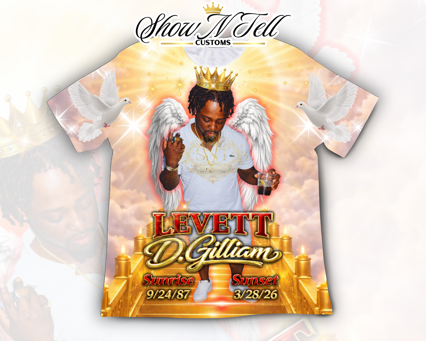 Levette aka Laylay 3d ALL OVER TEE