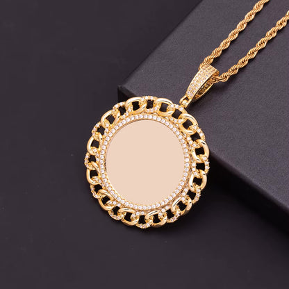 Custom Premium luxury Cuban link photo necklace